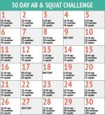 30 Day Abs and Squat Challenge